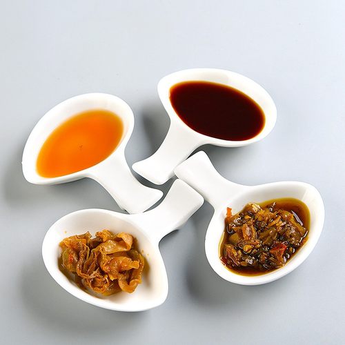 速发创意日式料理碟调味碟陶碟咸菜碟酱醋小瓷火锅料酱碗花生碟筷