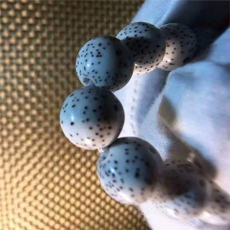 现货速发海南星月菩提手串正月圆珠大留白菩提子单圈文玩手链男