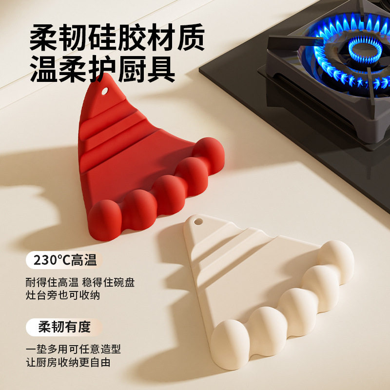 厨房锅盖架子放置器台面