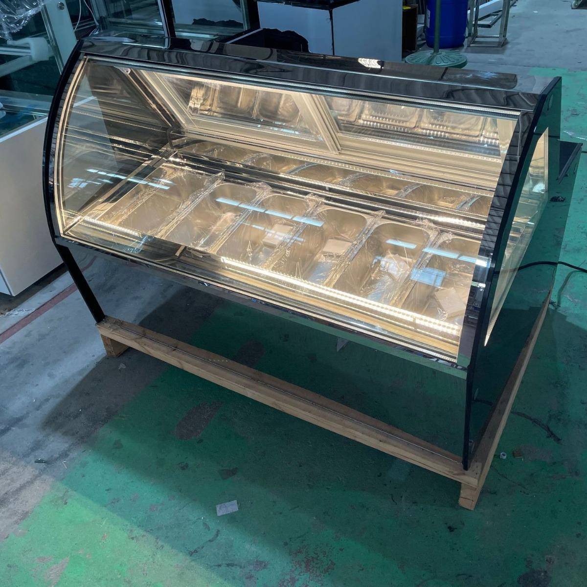 小型台式冰淇淋冷冻展示柜桌面柜商用雪糕柜冷藏保鲜柜风冷柜