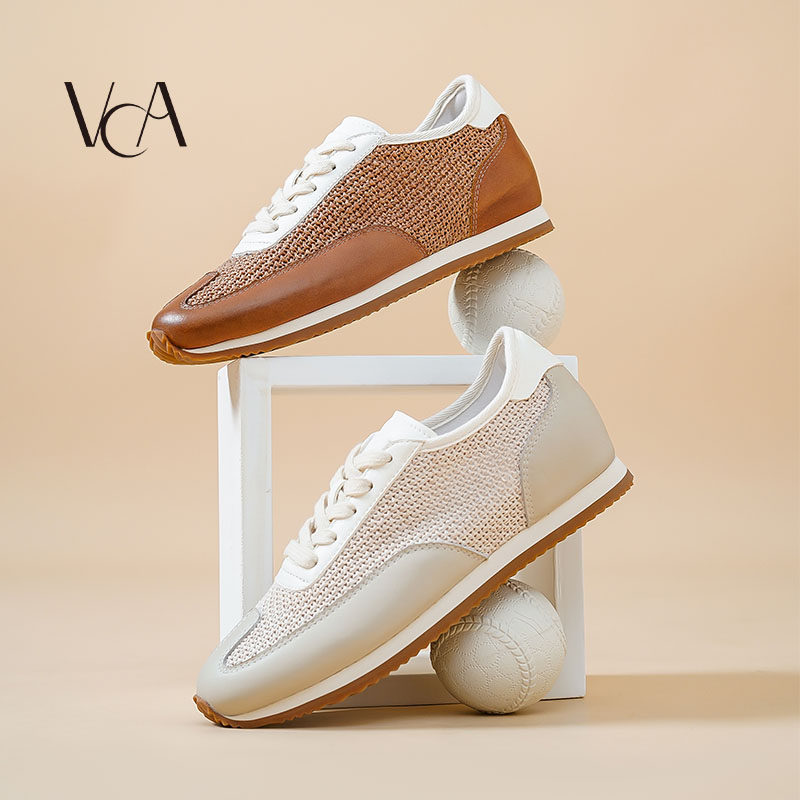 VCA网面鞋女夏季鞋子透气软底轻便不累脚运动休闲鞋阿甘鞋德训鞋,女鞋,网面鞋,淘宝优惠券,粉丝福利购,淘宝优惠卷