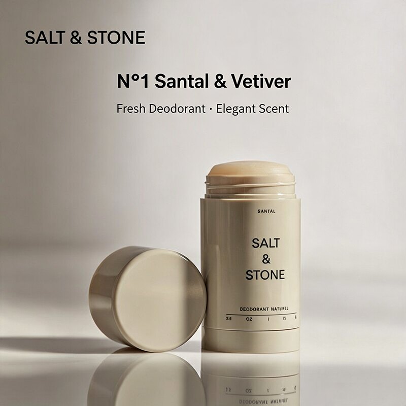 Salt&Stone Deodorant Shelley Sandalwood Long Lasting 75g - 实物图