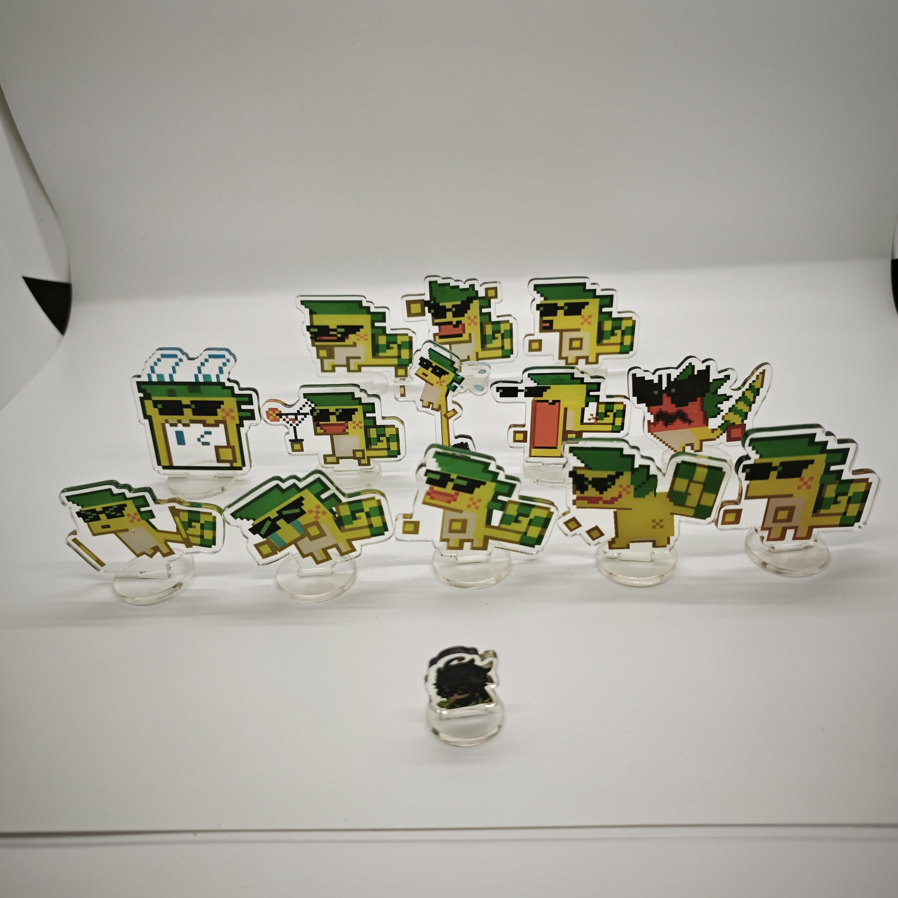 原神纳塔基尼奇阿乔像素龙桌面小立牌摆件二次元游戏周边漫展无料