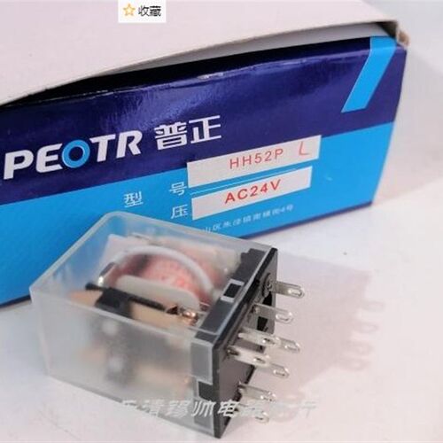 HH52P 53P 54P继电器8脚 11脚 14脚 36V 110V 220V 380V带灯 普正