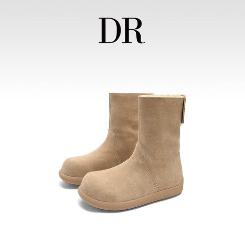 勃肯小土豆靴翻边芒果头雪地靴