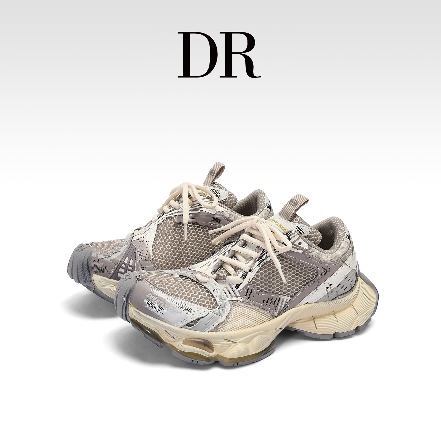 网面透气厚底增高休闲做旧老爹鞋