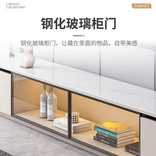 腿电视柜小户型民宿现代风经款 家济简约风落EHA地款 茶几柜无子组