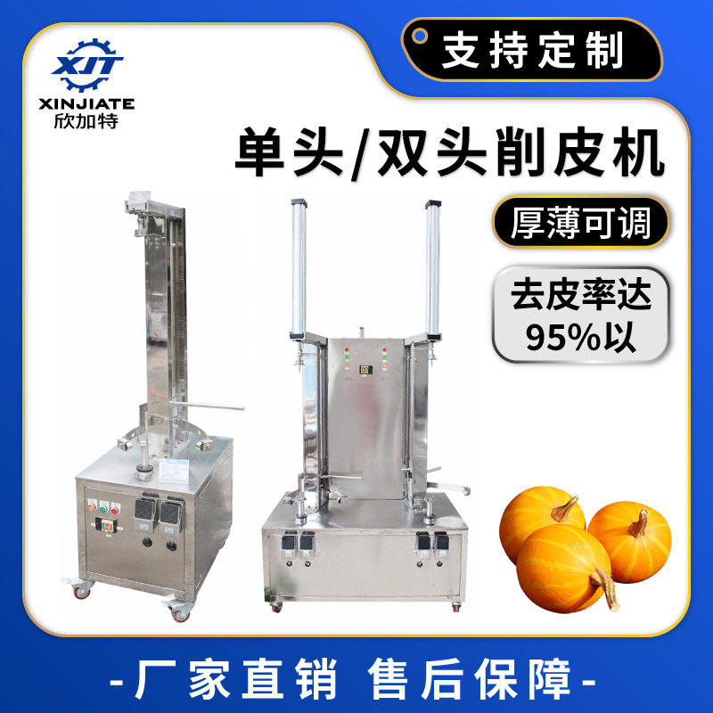 现货多功能瓜果削皮机不锈钢单头双头冬瓜刮皮机商用瓜果去皮机