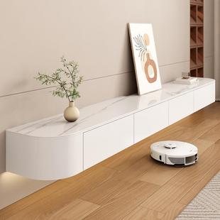 SJ06 极吊柜户小型简悬浮板悬空电 14J 岩现壁代简约客厅实木挂式