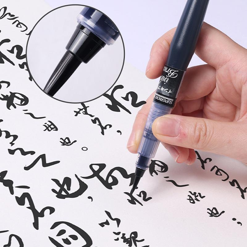 秀普富莱卡科学毛笔笔勒科学毛笔便携秀丽笔钢笔式小绘画软毛书法