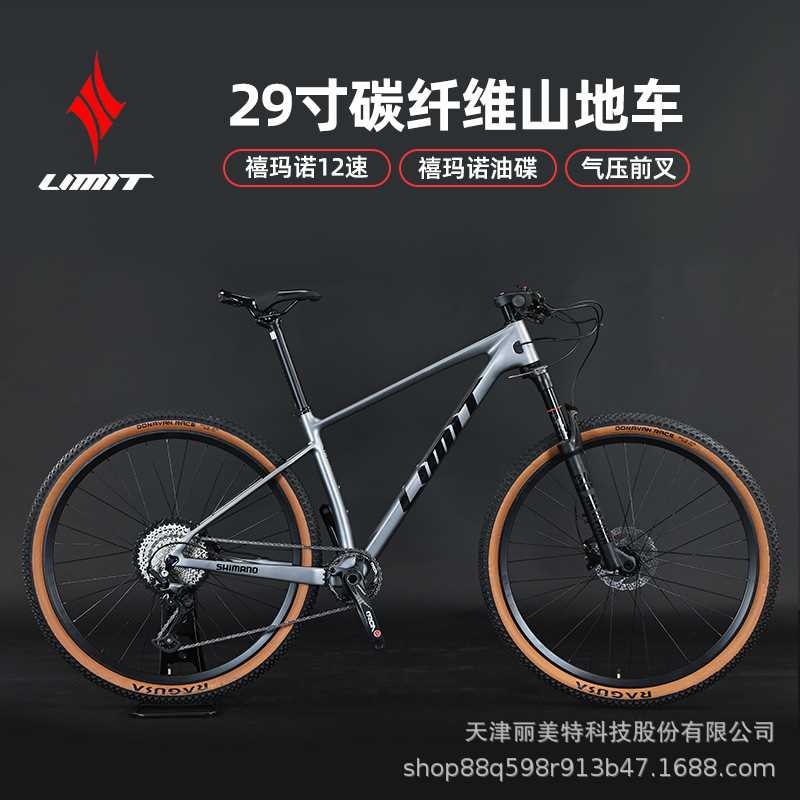 厂货直发LIMIT极限29寸碳纤维山地自行车12速油压碟刹 气压前叉