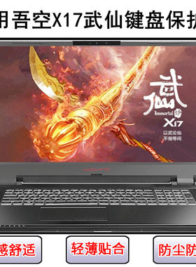 适用吾空X17武仙键盘保护膜17.3寸笔记本电脑硅胶透明防尘防水套