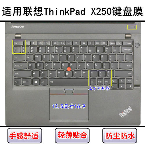 适用ThinkPad联想X250键盘保护膜12.5寸笔记本电脑防尘防水罩彩绘