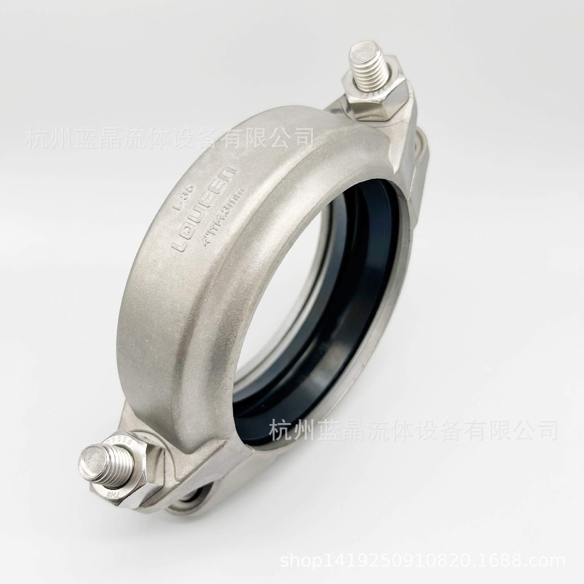 挠性接头不锈钢管件沟槽卡箍CF8M