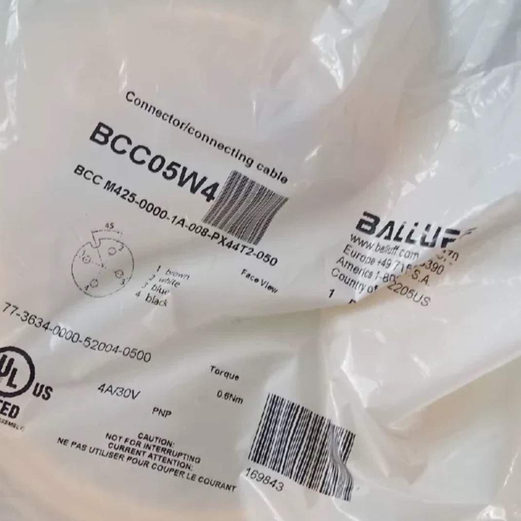 BALLUFF巴鲁夫BCC05W4  BCC M425-0000-1A-008-PX44T2-050 线缆
