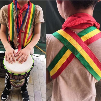 非洲鼓背带儿童双肩鼓带成人表演背带成人便携式背带鼓带交叉鼓带