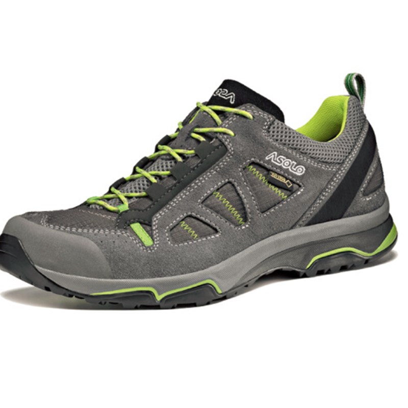 阿索罗ASOLO户外登山徒步鞋男鞋 gtx防水透气网面 V底防滑低帮