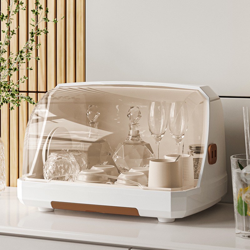 桌面杯子收纳置物架水杯收纳盒防尘玻璃茶杯托盘水果沥水收纳篮