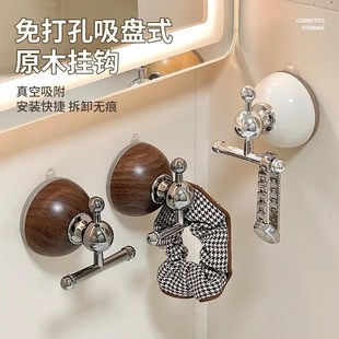中古风吸盘浴室挂钩免打孔强力承重挂衣钩粘钩毛巾家用挂架cc
