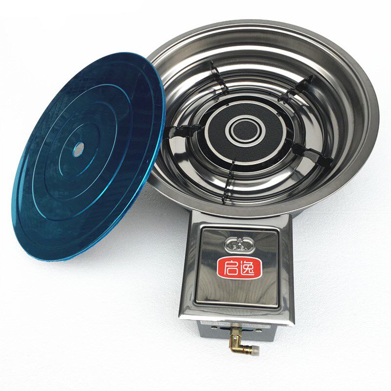 加深加大豪华红外线韩式火锅C炉酒店商用嵌入式燃气火锅灶