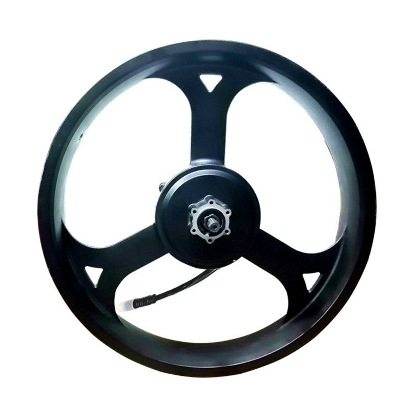 促销20寸/26寸4.0轮胎雪y地车改锂电车一体轮后驱电机轮组电动配