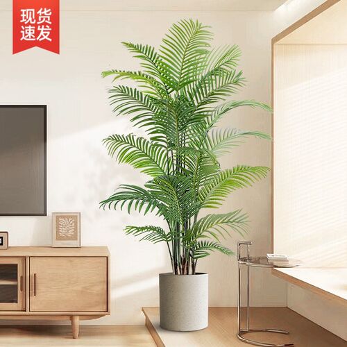 仿真花假花摆设散尾葵仿真绿植高级感仿生花M高档装饰花电视柜摆
