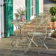 法式 户外桌椅组合 乡村做旧复古铁艺墨绿色铸铁庭院别墅桌椅套装