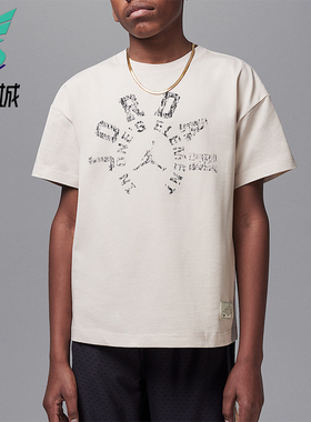 Nike/耐克正品JORDAN大童休闲印花宽松经典运动透气T恤II3169-140