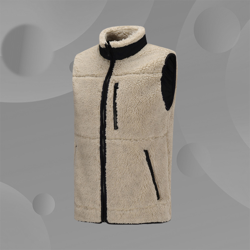 李宁抓绒立领马甲男士上衣宽松休闲防风保暖时尚内搭叠穿AENP007