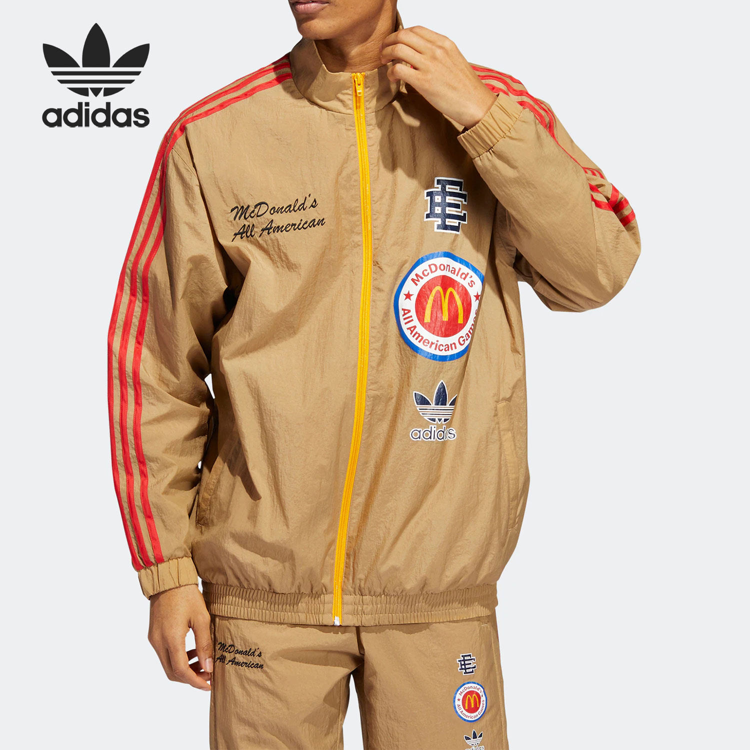 Adidas/阿迪达斯正品三叶草男子休闲运动联名梭织外套HI5589,运动服/休闲服装,运动茄克/外套,淘宝优惠券,粉丝福利购,淘宝优惠卷