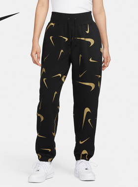Nike/耐克正品SPORTSWEAR女子高腰透气加绒保暖长裤FB8755
