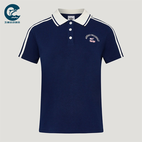 Adidas/阿迪达斯正品三叶草女士时尚运动短袖Polo衫LD3229