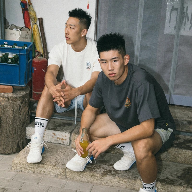 李宁短袖反伍BADFIVE七城联动男女同款宽松情侣T恤文化衫AHST889