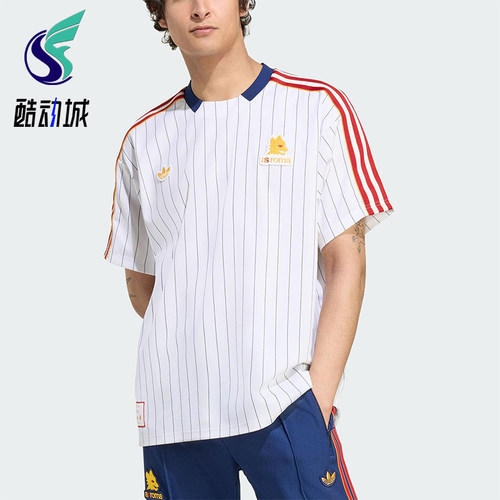Adidas/阿迪达斯正品三叶草男女运动圆领经典复古足球短袖JM2128