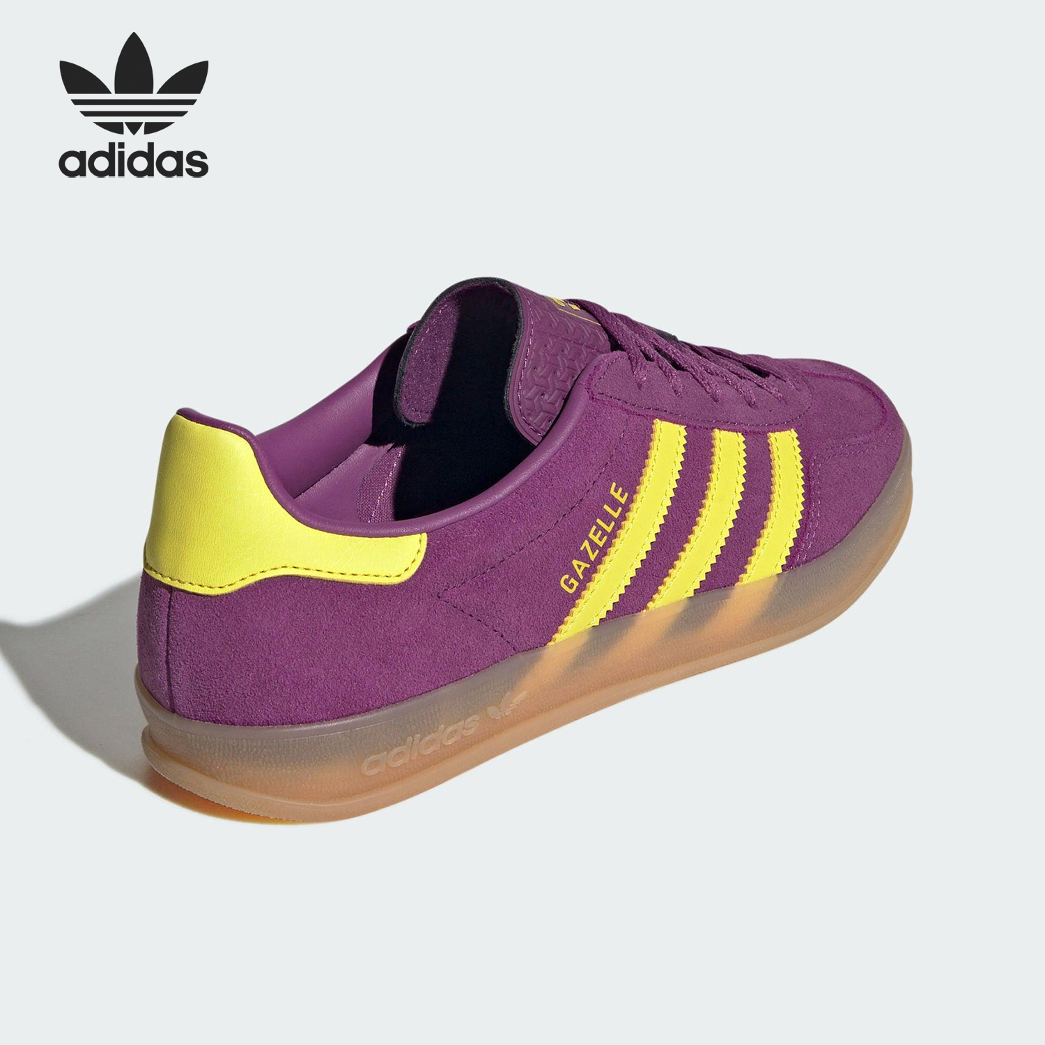 Adidas/阿迪达斯正品三叶草女士时尚系带休闲轻盈板鞋JS1415