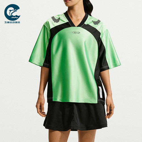 Nike/耐克正品女士V领运动舒适宽松轻盈短袖T恤IQ6138-336