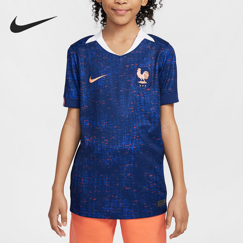 Nike/耐克正品Dri-FIT大童足球透气宽松运动短袖FZ9199-492