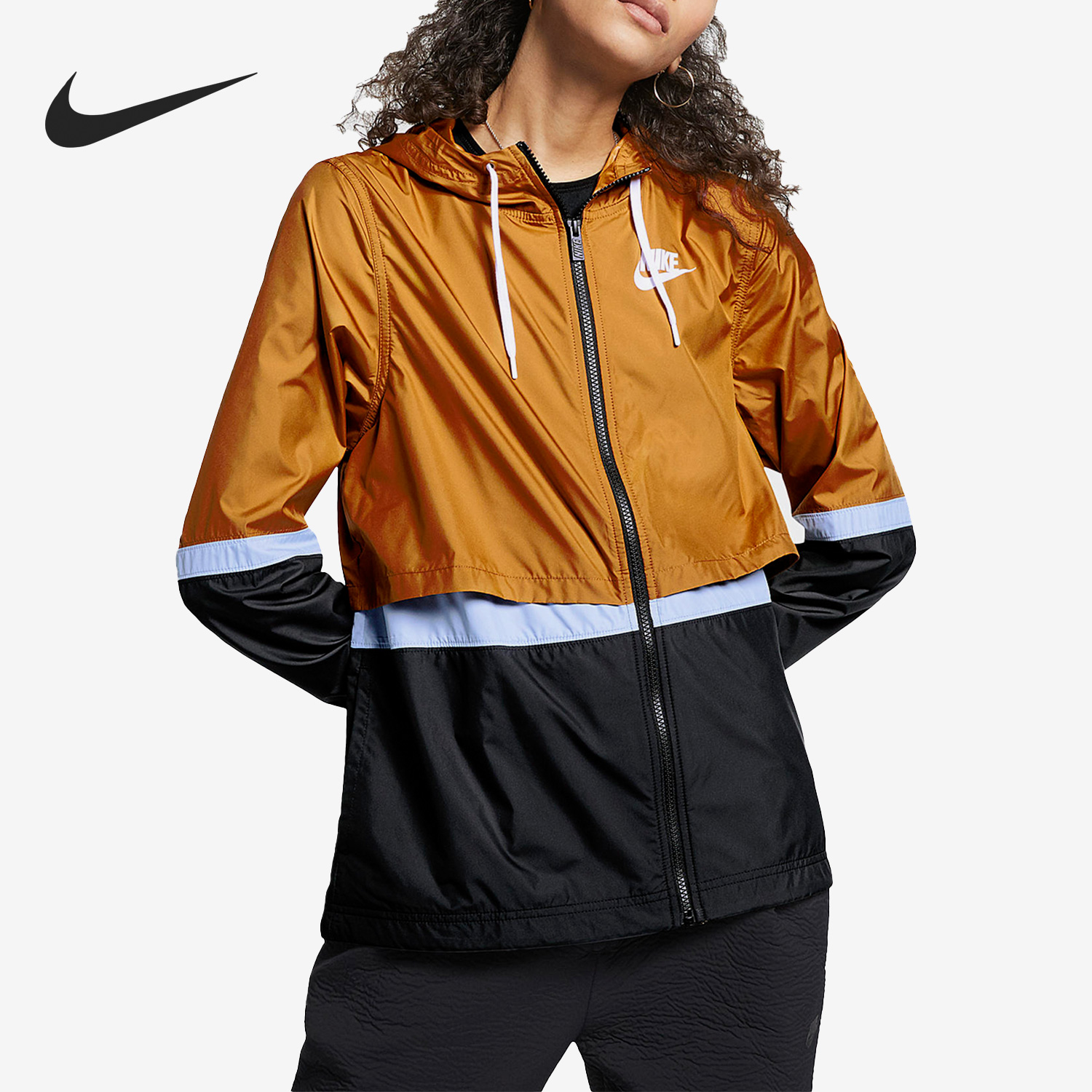 Nike/耐克正品女子舒适连帽拉链休闲运动夹克外套 AJ2982-790