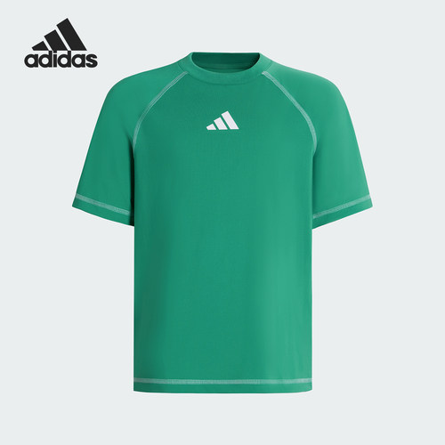 Adidas/阿迪达斯正品夏季儿童复古简约时尚潮流短袖T恤KZ0342