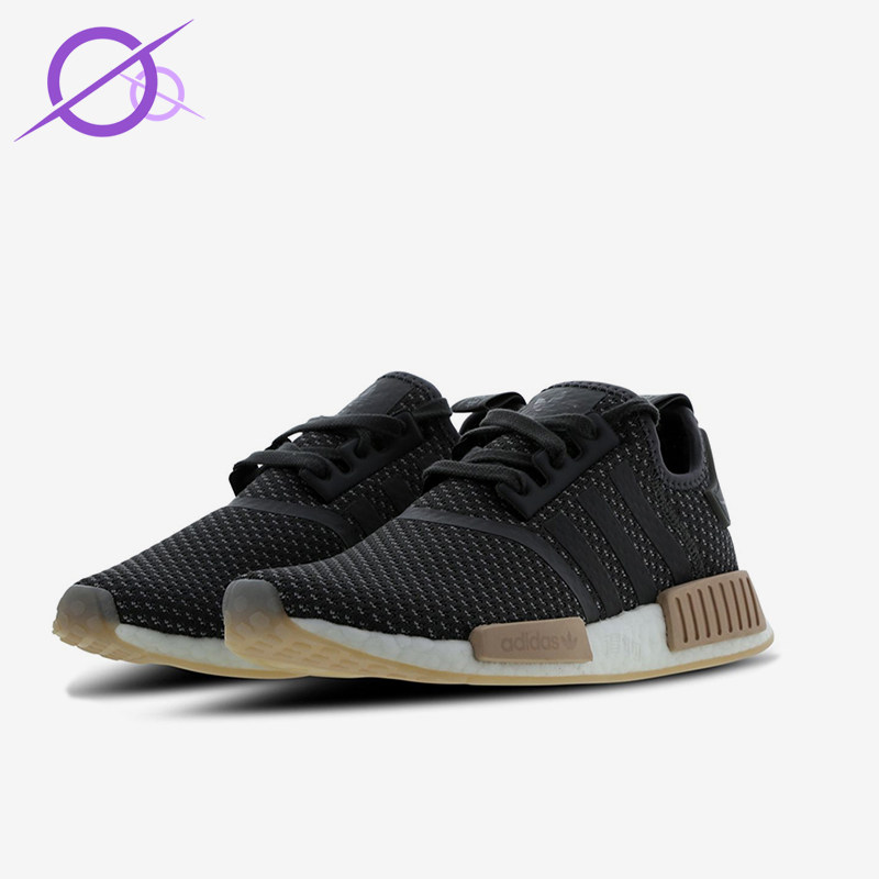 Adidas/阿迪达斯正品NMDR1女低帮复古网面经典跑步运动鞋BB9091