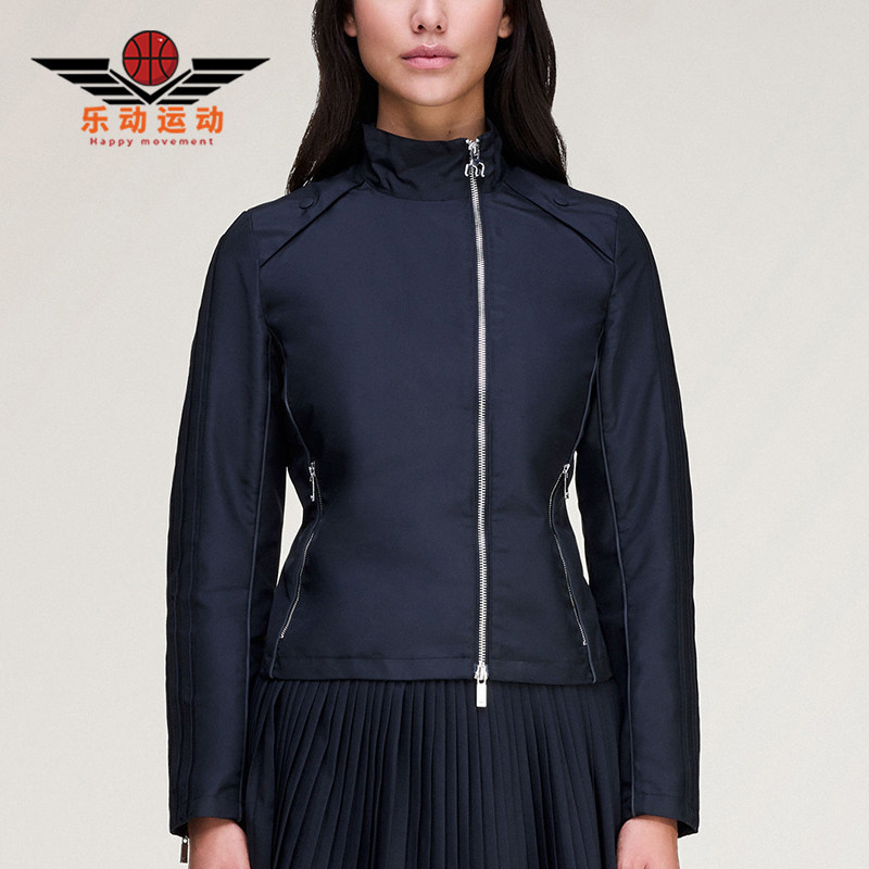 Adidas/阿迪达斯正品三叶草新款女深蓝色经典出行夹克外套KA2734