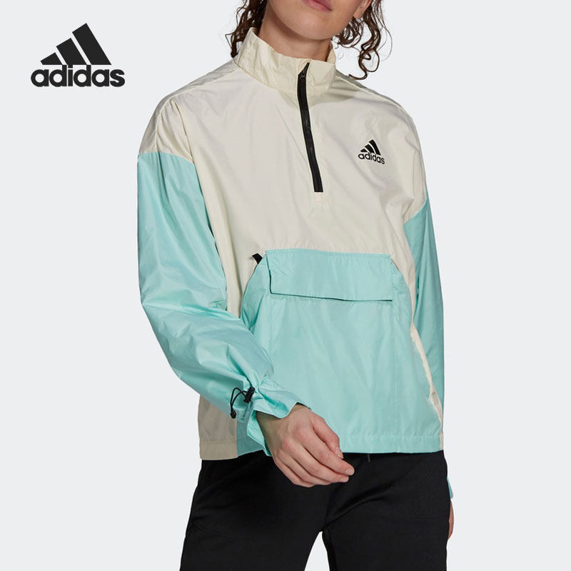 Adidas/阿迪达斯正品春秋女子户外运动半拉链夹克外套 GM4344,运动服/休闲服装,运动茄克/外套,淘宝优惠券,粉丝福利购,淘宝优惠卷