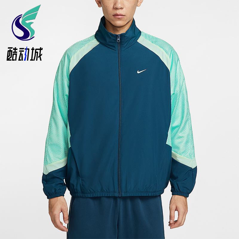 Nike/耐克正品Icon男士运动梭织薄绒复古宽松夹克外套HV3364-415