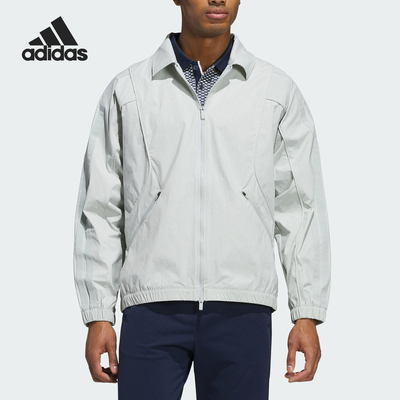 Adidas/阿迪达斯正品BTC FZ男士高尔夫经典运动翻领外套JF4862
