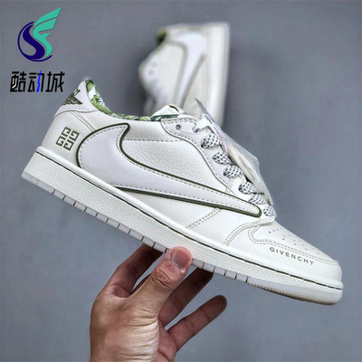 Nike/耐克正品JORDANAirJordan1Low新款白绿色经典板鞋DZ3140-102