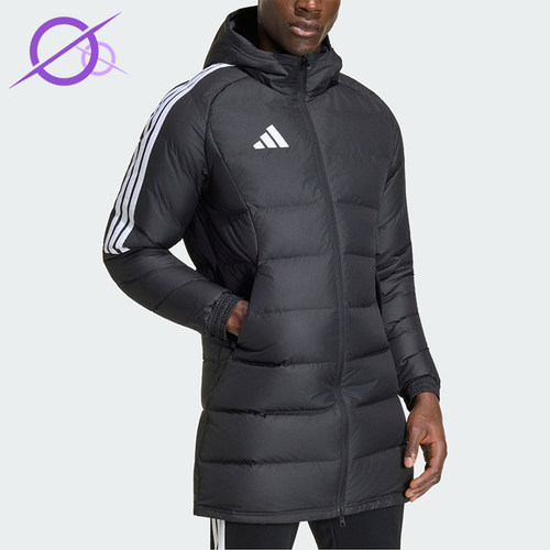 Adidas/阿迪达斯正品男士拒水防风保暖运动连帽羽绒服KR9320