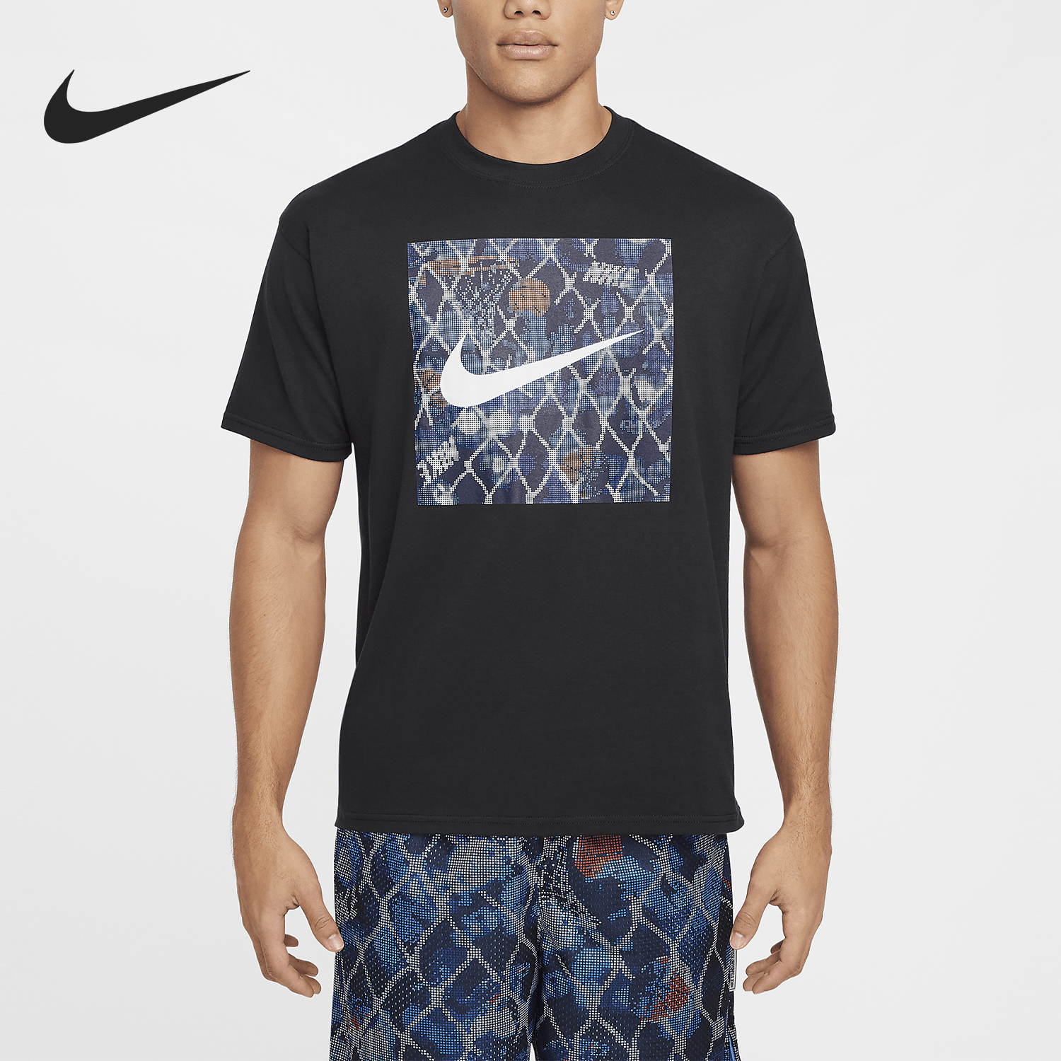 Nike/耐克正品Max90男士印花针织透气休闲运动短袖HF6185-010