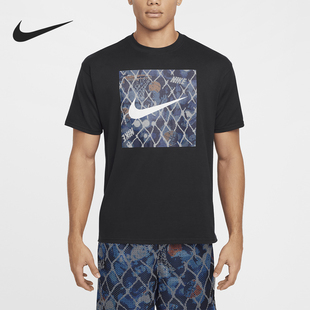 HF6185 Nike 印花针织透气休闲运动短袖 Max90男士 010 耐克正品