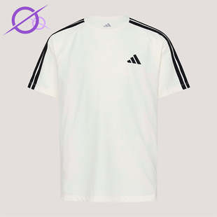 Adidas/阿迪达斯正品夏季儿童透气圆领日常运动轻盈短袖T恤KY8365