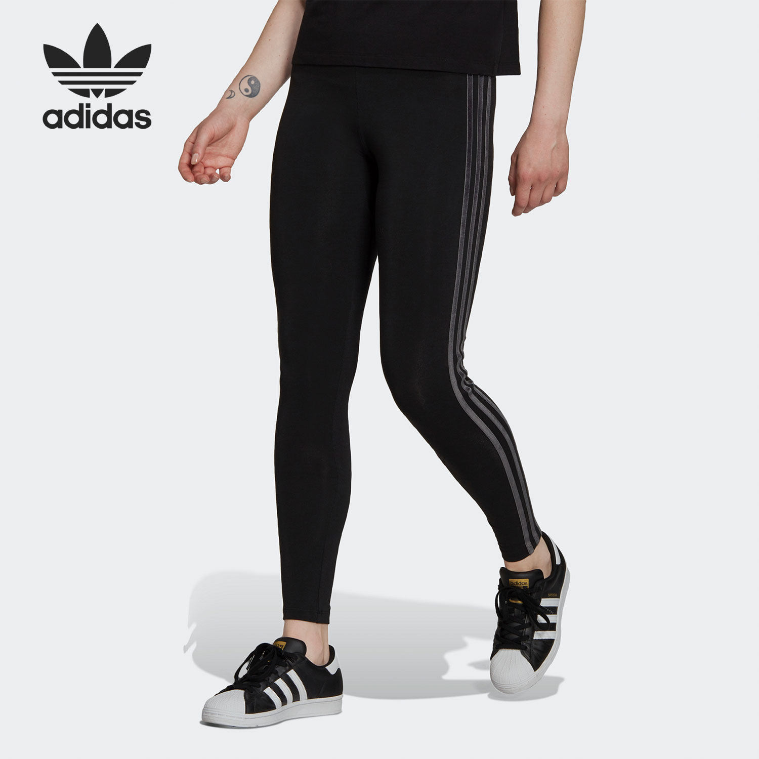 Adidas/阿迪达斯正品三叶草当季新款女子紧身长裤H18017,运动服/休闲服装,运动长裤,淘宝优惠券,粉丝福利购,淘宝优惠卷